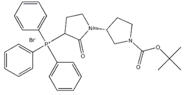 CAS:376653-42-8 fosfonij, [(3'R)-1'-[(1,1-dimetiletoksi)karbonil]-2-okso[1,3'-bipirolidin]-3-il]trifenil-, bromid