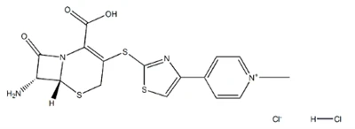 CAS:400827-64-7 7  - amino - 3 - [4 - (piridin - 2 - tiazol sulfonski radikal)] - 3 - cefem - 4 - karboksilna kislina·2HCl